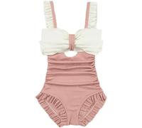 AlHECE Bikini One Piece Badeanzug Bauchkontrolle Frauen Sexy Slim Fit Koreanische Bademode Badeanzug-B-XL