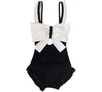 AlHECE Bikini One Piece Badeanzug Bauchkontrolle Frauen Sexy Slim Fit Koreanische Bademode Badeanzug-A-L