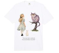 Alice Adventures Wonderland Vintage Buch Zitat Lewis Carrol Comfort Colors Adult Heavyweight T-Shirt