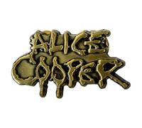 Alice Cooper Dripping Logo Pin Badge One Size