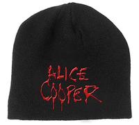ALICE COOPER Mütze Beanie Dripping Band Logo Schools Out Nue offiziell Schwarz One Size