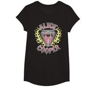 Alice Cooper Snake Re-Color T-Shirt, Mädchen, Schwarz, XS