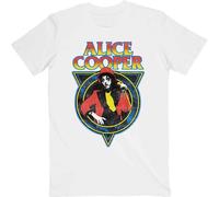 Alice Cooper T Shirt Snakeskin Logo Nue offiziell Herren Weiß M