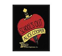 ALICE COOPER Woven Patch Schools Out Nue offiziell Schwarz Mittel