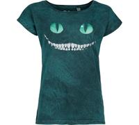 Alice im Wunderland Cheshire Cat Smile Frauen T-Shirt Petrol XL
