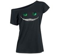 Alice im Wunderland Grinsekatze T-Shirt schwarz in XXL