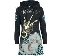 Alice im Wunderland Mad Cat Mittellanges Kleid schwarz in XXL