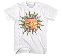 Alice in Chains T-Shirt Sonne Herren Erwachsene Kurzarm T-Shirts 90er Jahre Musik Vintage Stil Grafik Tees, Weiss/opulenter Garten, L
