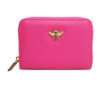 Alice Wheeler London Concertina Geldbörse - Kompakte Geldbörse mit Münzfach mit Reißverschluss, Kartenfächern & Signature Honeybee Logo - Stilvolle Alltags-Geldbörse - 14 x 10 x 2 cm, hot pink, M