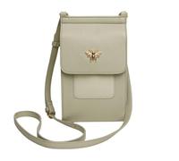 Alice Wheeler Mini-Bloomsbury-Crossbody-Tasche aus veganem Leder, Bienen-Design, pistazie, One Size