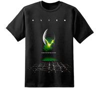 Alien Filmposter T-Shirt (S-3XL) - Ridley Scott Original Film Weyland Yutani Prometheus James Cameron - Schwarz, X-Large