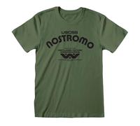 Alien Retro Nostromo Männer T-Shirt Oliv M 100% Baumwolle Fan-Merch, Filme, Horror