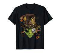 Alien Shirt Viktorianisches Steampunk Gears UFO Ancient Alien Head Preisgünstiges Grafik-T-Shirt