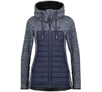 ALIFE and Kickin CharlieAK S Downlook Polar - Damen Winterjacke Kurz - Warme & Funktionale Hybridjacke für Kalte Tage - Perfekt für Outdoor & Alltag Marine S