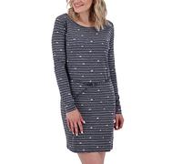 Blusenkleid ALIFE & KICKIN "Damen EllinAK B", Damen, Gr. M, Normalgrößen, blau (marine melange), 65% Baumwolle, 35% Polyester, Kleider (90844716-M) marine melange