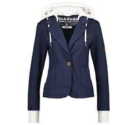 Alife and Kickin Damen MaudeAK A Jacket Sweatjacke Damensweatjacke Freizeitjacke Sweater Kapuzensweatjacke Sweatshirt mit Reißverschluss und Kapuze XS-XXXL, Marine, XXL