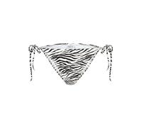 ALIFE and Kickin JoiaAK B Bikini Pant - Damen Bikinihose, Stylischer Bade Slip in Leoparden- Zebra- oder Blümchenprint, Seitliche Schnürung, Bequemer Bikiniunterteil Zebra L