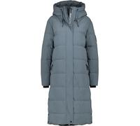 ALIFE AND KICKIN KatiaAK A Puffer Coat - Winterjacke Damen mit Kapuze, langer Wintermantel in Daunenoptik, warme Steppjacke, Damen Winter Oberbekleidung Damen Steppjacke, Winterjacke basalt L