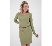 Blusenkleid ALIFE & KICKIN "Damen EllinAK A", Damen, Gr. XL, Normalgrößen, grün (dust melange), 65% Baumwolle, 35% Polyester, Kleider Blusenkleid (96739532-XL) dust melange