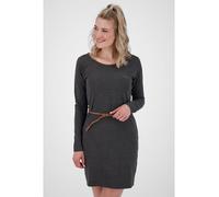 Blusenkleid ALIFE & KICKIN "Damen EllinAK A", Damen, Gr. S, Normalgrößen, grau (moonless melange), 65% Baumwolle, 35% Polyester, Kleider Blusenkleid (70494807-S) moonless melange
