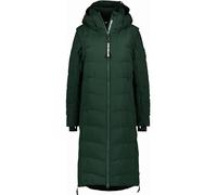 ALIFE AND KICKIN NellyAK A Puffer Coat - Winterjacke Damen mit Kapuze, langer Wintermantel in Daunenoptik, warme Steppjacke mit abnehmbarer Ärmel Damen Steppjacke, Winterjacke dark forest XL