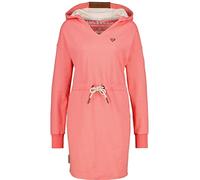 ALIFE and Kickin ScarlaAK A Sweatdress - Damen Hoodie - Pullover mit Kapuze Ideal für Freizeit & Alltag - Sweatshirt - Kapuzenpullover Peach S