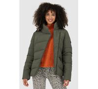 Winterjacke ALIFE & KICKIN "Damen NellAK A", Damen, Gr. XL, grün (olive drab), 100% Polyester, normal hüftlang, Rippbündchen, Jacken Winterjacke, Figurbetont mit schrägem Reißverschluss und hohem gefü