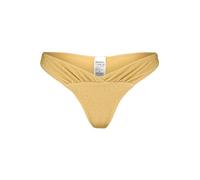 ALIFE and Kickin ZulaAK A Bikini Pant - Einfarbige Damen Bikinihose, Trendiger Bikini Tanga, Bademode mit Wickeldetail, Höher Bikinislip Gold S