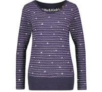 Alife & Kickin Damen ConnyAK B Longsleeve Marine Melange-XS