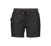 ALIFE and Kickin JaneAK Shorts - Damen Jeans Shorts - Stylische Denim Kurze Hose für Sommer & Freizeit - Bequem & Lässig für Alltag & Urlaub Black Denim S