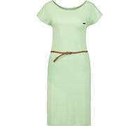 Sommerkleid ALIFE & KICKIN "Damen ElliAK A", Damen, Gr. L, Normalgrößen, grün (pear melange), 65% Baumwolle, 35% Polyester, Kleider (63429006-L) pear melange