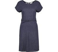 Sommerkleid ALIFE & KICKIN "Damen NoraAK A", Damen, Gr. L, blau (marine melange), 65% Baumwolle 35% Polyester, Kleider (33941828-L) marine melange