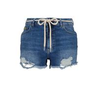 Shorts ALIFE & KICKIN "Damen LatoyaAK DNM A", Damen, Gr. S, Normalgrößen, blau (schwarz denim washed), 100% Baumwolle, Hosen Shorts (60406800-S) schwarz denim washed