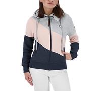 ALIFE and Kickin SteffiAK A Sweatjacket - Damen Sweatjacke - Kapuzenjacke mit Reißverschluss - Kurze Zipper Jacke für Herbst & Winter Marine Melange S