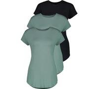 Alife & Kickin Damen T-Shirt AriAK Triplepack 51086-9999 Alpine Frost / Black-XS