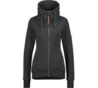 alife & Kickin Damen VivianAK A Sweatjacket Sweatjacke Damensweatjacke Freizeitjacke Sweater Kapuzensweatjacke Sweatshirt mit Reißverschluss und Kapuze XS-XXL, Moonless Melange, S