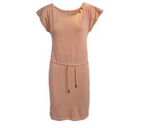 alife & kickin Kleid Sommerkleid Strandkleid EllenAK Damen Jerseykleid, Kurzarm mit Kordelzug, Apricot Gr. XS