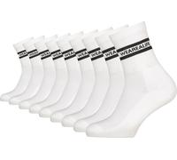 Tennissocken ALIFE & KICKIN "Herren 9 PACK - DennisAK", Herren, Gr. 47-50, weiß (brilliant weiß), 75% Baumwolle, 20% Polyester, 3% Polyamid, 2% Elasthan, normal, Socken Tennissocken, lange Sportsocken