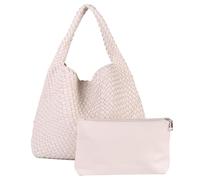 ALINUOYQ Gewebte Damen-Geldbörsen und Handtasche, lässige gewebte Tragetasche, Clutch, großes Fassungsvermögen, Leder-Umhängetasche, gewebte Tasche mit Geldbörsen-Set, Herbst-Winter-Geldbörs