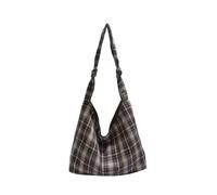 ALINUOYQ Large Plaid Pattern Casual Tote Bag Simple for Women Girl | Vest Bag for Women Ladies Work Travel Commuting with Cotton Material Spacious Enough for Daily Essentials