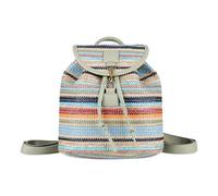 ALINUOYQ Straw Backpack for Women Drawstring Bohemian Summer Beach Backpack Rattan Woven Backpacks for Travel Vacation