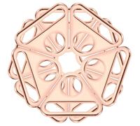 Alipis 10 Stück Selbstgemacht Dreieckige Metall Schnallen 38mm Roségold Bastelschnallen für Kleidung Rucksackzubehör Hosenträger Verschlüsse Handgefertigte Galvanisierte