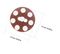 Alipis 100 Stück Holzknöpfe zum Annähen 15mm Weiß Grundierte Bunte Druckknöpfe für Selbstgemacht Kleidungsdeko Mäntel und Handwerksprojekte