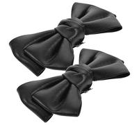 Alipis 2 Stück Schleifen Schuhclips aus Leder, Abnehmbar für Pumps