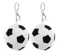 Alipis 2er-Pack Plüsch-Fußball-Schlüsselanhänger - Weiche Plüschtiere als Schlüsselanhänger für Rucksack und Handtasche - Fußball-Anhänger für Sportveranstaltungen, Preise und