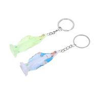 Alipis 2stücke Bunte Jungfrau Maria Schlüsselanhänger Langlebiges Edelstahl Kunststoffdesign Modisches Anhänger Ornament für Taschen Geschenke zu Geburtstagen Hochzeiten Stilvolles