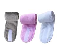 Alipis 3 Stück Spa stirnband mit Atmungsaktiv Bequem zum Waschen Des Gesichts Make up Gesichtsbehandlungen Haarschmuck für Frauen in Weiß und Rosa