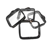 Alipis 4 Stück Teiliges Transparentes PVC Kosmetiktaschen Reißverschluss Portable Kulturbeutel mit Henkel Vielseitiger Reise Organizer für Make up und Toilettenartikel Praktische
