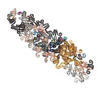 Alipis 50 Stück Dreadlock Haarschmuck Spiral Haarspangen aus Metall in Gold Silber Roségold Schwarz und Bunt Leichter Sicherer Halt für Dreadlocks und Zöpfe Afro Styling Zubehör für