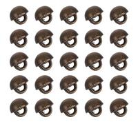 Alipis 50 Stück Mini Metall Pilzknöpfe Runde Schaftknöpfe aus Zinklegierung für DIY Nähen Puppenkleidung Bastelprojekte und Stofftiere